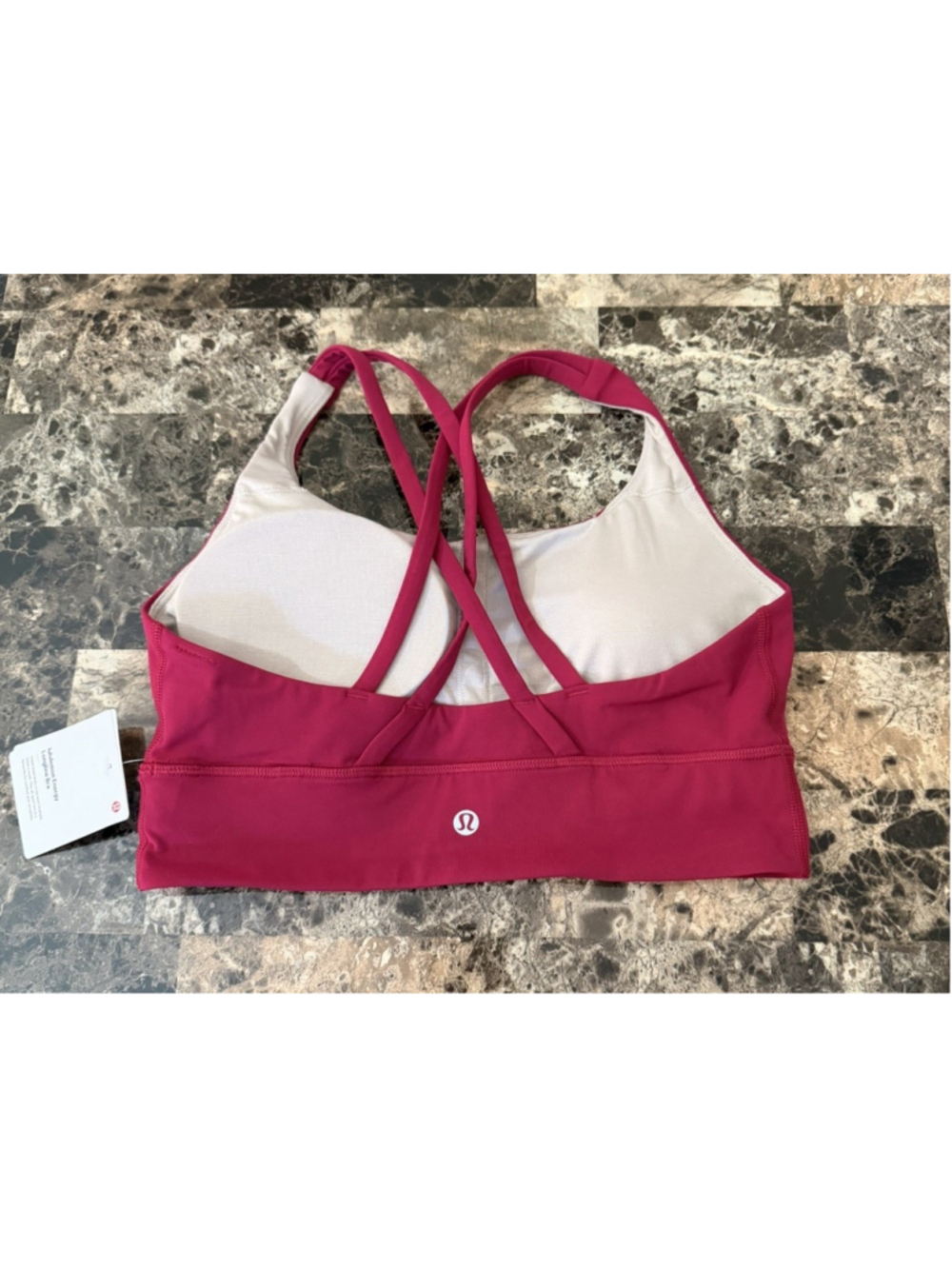 LULULEMON ENERGY LONGLINE BRA BERRY RUMBLE COLOR SIZE 10 NWT